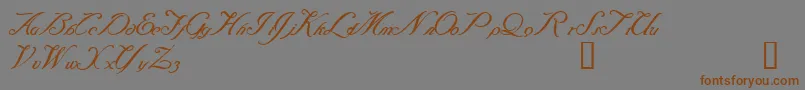 Baraquiel Font – Brown Fonts on Gray Background