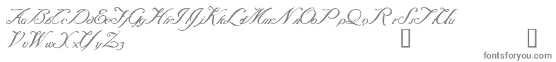 Baraquiel Font – Gray Fonts on White Background