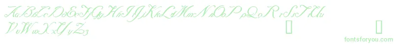 Baraquiel Font – Green Fonts on White Background