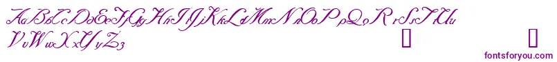 Baraquiel Font – Purple Fonts on White Background
