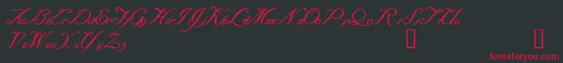 Baraquiel Font – Red Fonts on Black Background