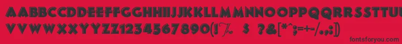 FrankensSteina Font – Black Fonts on Red Background