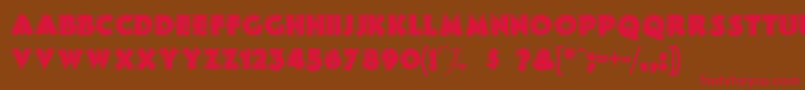 FrankensSteina Font – Red Fonts on Brown Background