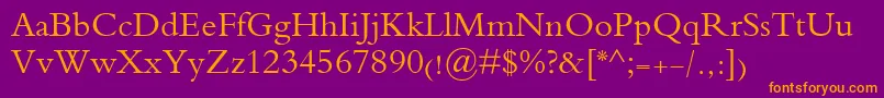 BassamOstorah Font – Orange Fonts on Purple Background