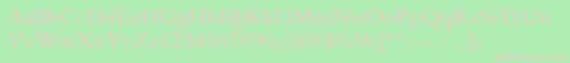 BassamOstorah Font – Pink Fonts on Green Background
