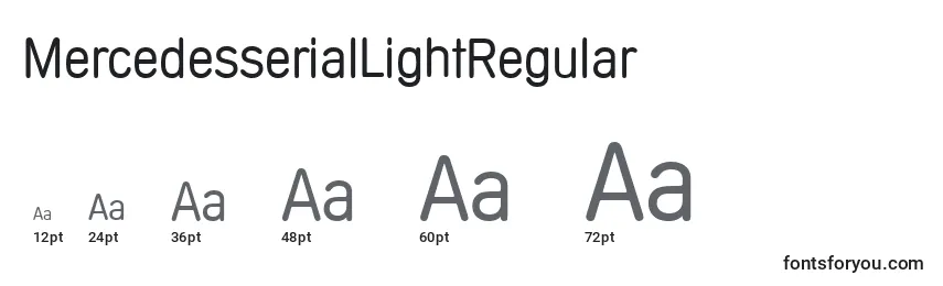 MercedesserialLightRegular Font Sizes
