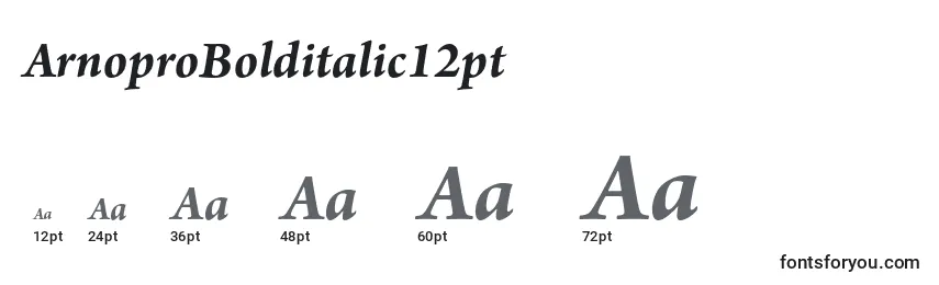 ArnoproBolditalic12pt Font Sizes