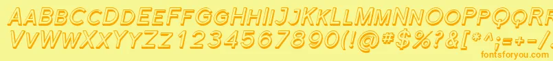 Шрифт Florsn44 – оранжевые шрифты на жёлтом фоне