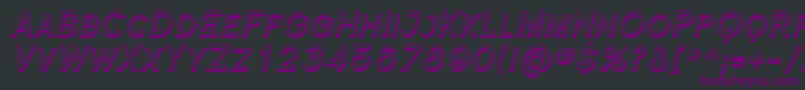 Шрифт Florsn44 – фиолетовые шрифты на чёрном фоне
