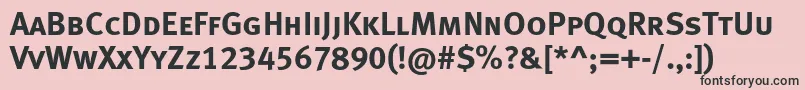 Metaboldcapslfc Font – Black Fonts on Pink Background