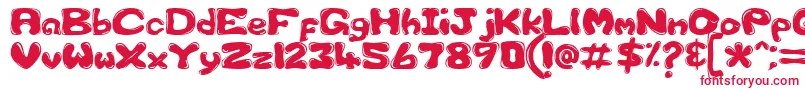 GfsCustomBubble1 Font – Red Fonts