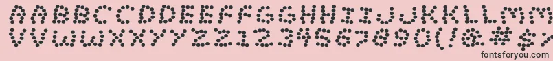 LostMarbles Font – Black Fonts on Pink Background