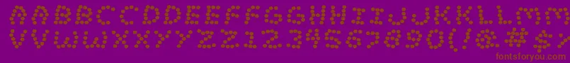 LostMarbles Font – Brown Fonts on Purple Background