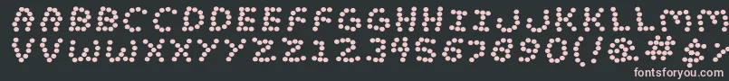 LostMarbles Font – Pink Fonts on Black Background