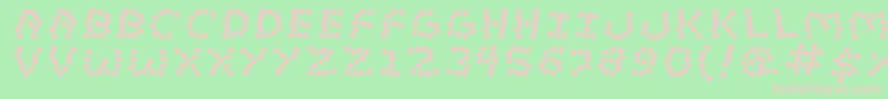 LostMarbles Font – Pink Fonts on Green Background