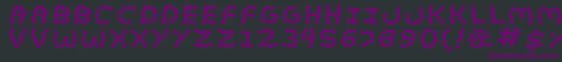 LostMarbles Font – Purple Fonts on Black Background