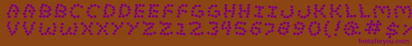 LostMarbles Font – Purple Fonts on Brown Background
