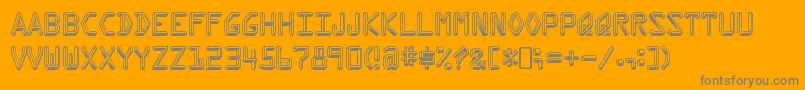fuente KreditRegular – Fuentes Grises Sobre Fondo Naranja