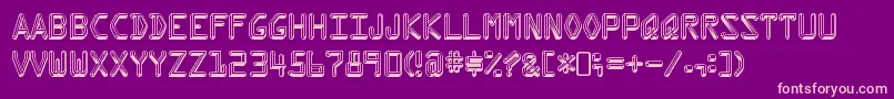 KreditRegular-Schriftart – Rosa Schriften auf violettem Hintergrund