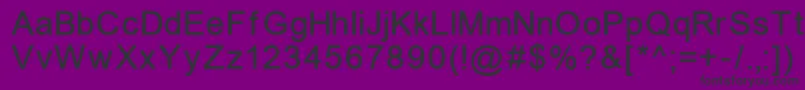 fuente ErUnivers866 – Fuentes Negras Sobre Fondo Morado