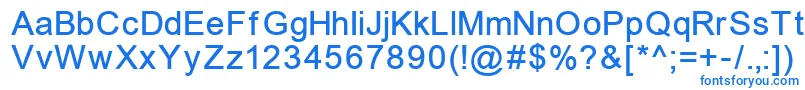 ErUnivers866 Font – Blue Fonts on White Background