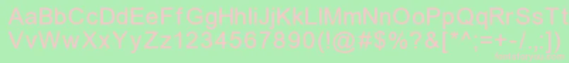 ErUnivers866 Font – Pink Fonts on Green Background