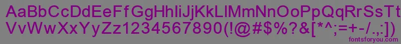 ErUnivers866 Font – Purple Fonts on Gray Background