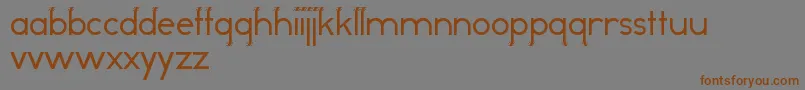 OddDogRegular Font – Brown Fonts on Gray Background