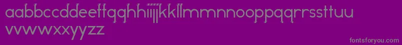 OddDogRegular Font – Gray Fonts on Purple Background