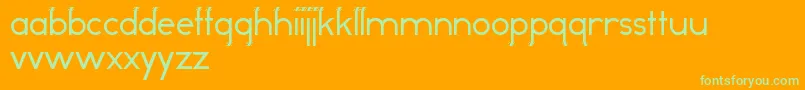 OddDogRegular Font – Green Fonts on Orange Background