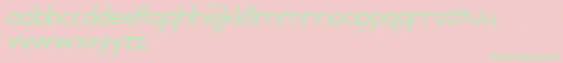 OddDogRegular Font – Green Fonts on Pink Background