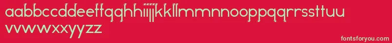 OddDogRegular Font – Green Fonts on Red Background