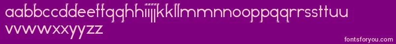OddDogRegular Font – Pink Fonts on Purple Background