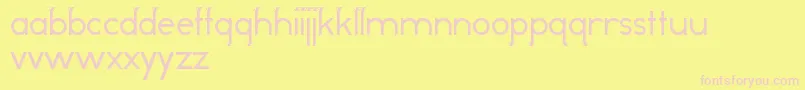 OddDogRegular Font – Pink Fonts on Yellow Background