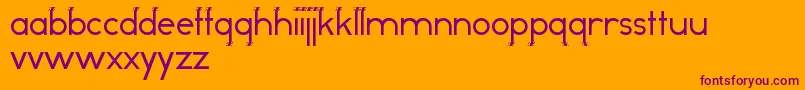 OddDogRegular Font – Purple Fonts on Orange Background