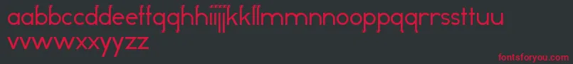 OddDogRegular Font – Red Fonts on Black Background