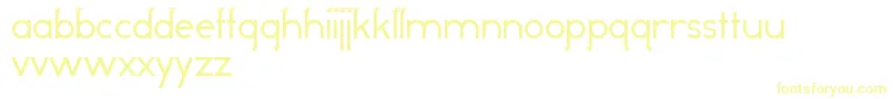 OddDogRegular Font – Yellow Fonts on White Background