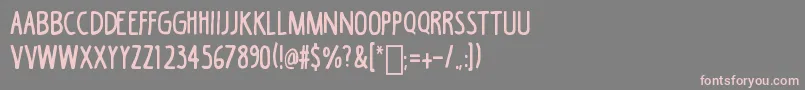 BlackCoffee Font – Pink Fonts on Gray Background