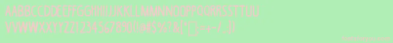 BlackCoffee Font – Pink Fonts on Green Background
