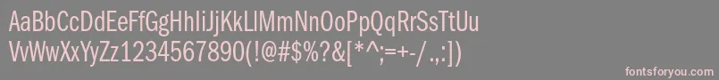 ItcfranklingothicstdBkcp Font – Pink Fonts on Gray Background