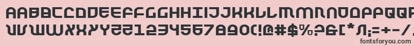 Trektroopere Font – Black Fonts on Pink Background