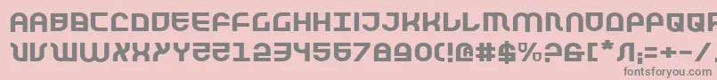 Trektroopere Font – Gray Fonts on Pink Background