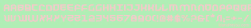 Trektroopere Font – Pink Fonts on Green Background