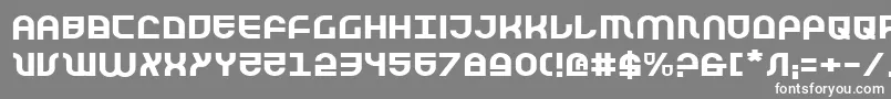 フォントTrektroopere – 灰色の背景に白い文字