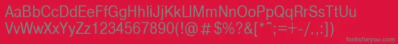 NtharmonicaNormal85n Font – Gray Fonts on Red Background