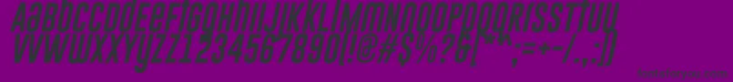 GoboldUplowItalic Font – Black Fonts on Purple Background