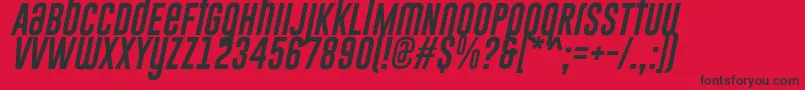 GoboldUplowItalic Font – Black Fonts on Red Background