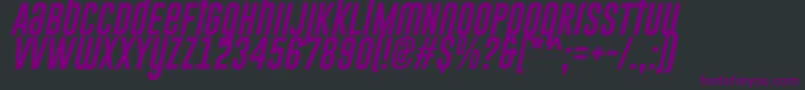 GoboldUplowItalic Font – Purple Fonts on Black Background