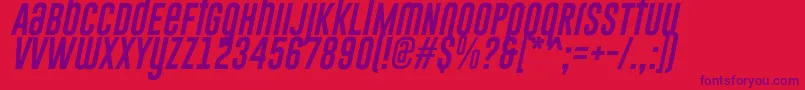 GoboldUplowItalic Font – Purple Fonts on Red Background