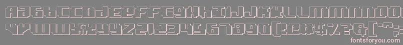 Bad Robot 3D Font – Pink Fonts on Gray Background